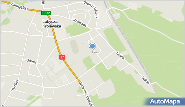 Lubycza Królewska, Sportowa, mapa Lubycza Królewska