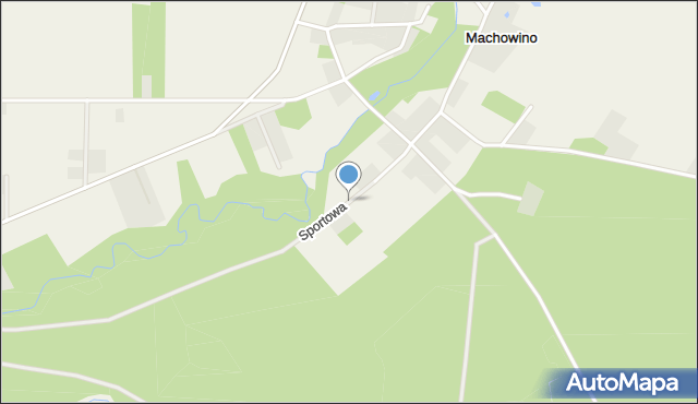 Machowino, Sportowa, mapa Machowino