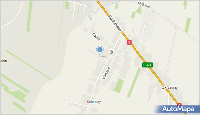 Makowiec, Spacerowa, mapa Makowiec