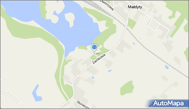 Małdyty, Sportowa, mapa Małdyty