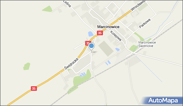 Marcinowice powiat świdnicki, Sportowa, mapa Marcinowice powiat świdnicki