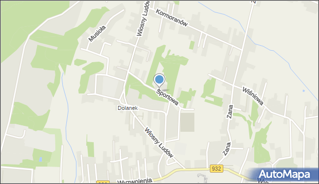 Marklowice, Sportowa, mapa Marklowice
