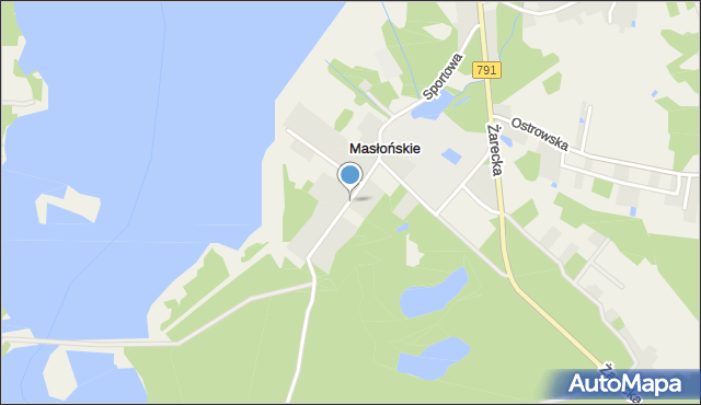 Masłońskie, Sportowa, mapa Masłońskie