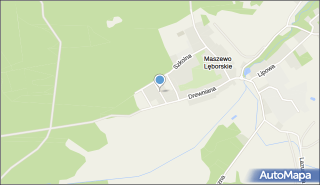 Maszewo Lęborskie, Spacerowa, mapa Maszewo Lęborskie