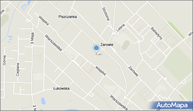 Międzyrzec Podlaski, Spacerowa, mapa Międzyrzec Podlaski