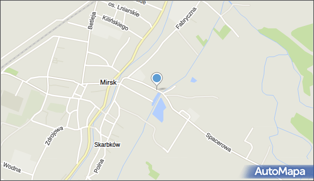 Mirsk, Spacerowa, mapa Mirsk