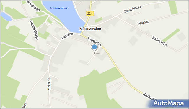 Mściszewice, Sportowa, mapa Mściszewice