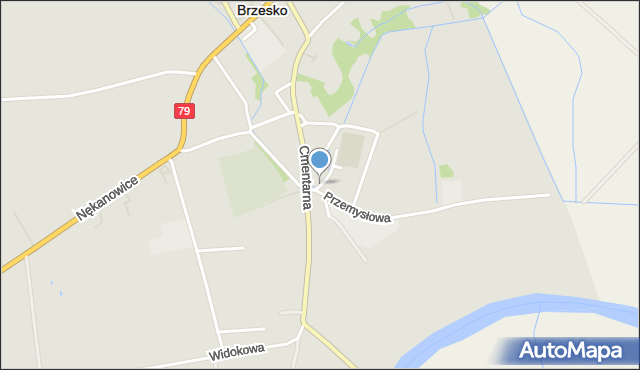 Nowe Brzesko, Sportowa, mapa Nowe Brzesko