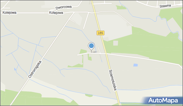 Obrzycko, Sportowa, mapa Obrzycko