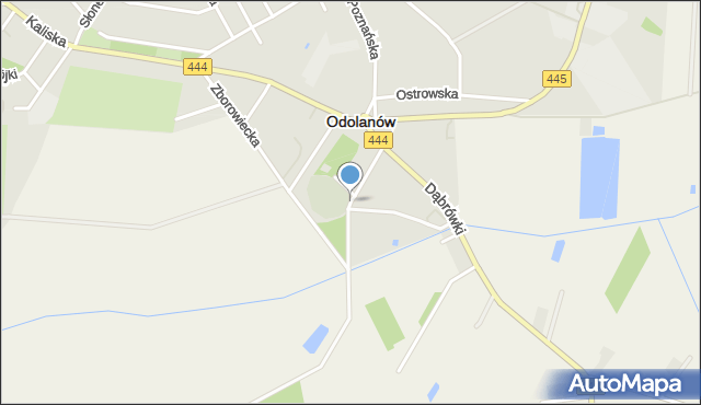 Odolanów powiat ostrowski, Spokojna, mapa Odolanów powiat ostrowski