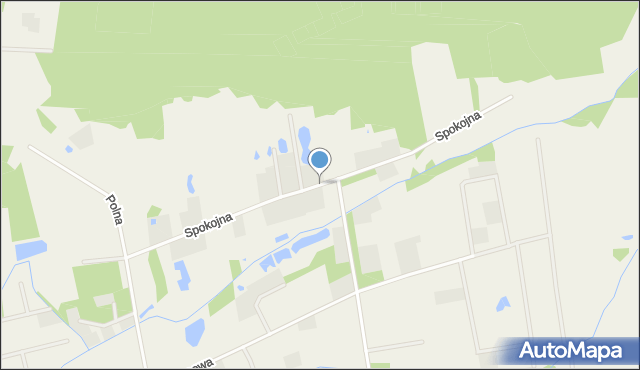 Ozorowice, Spokojna, mapa Ozorowice