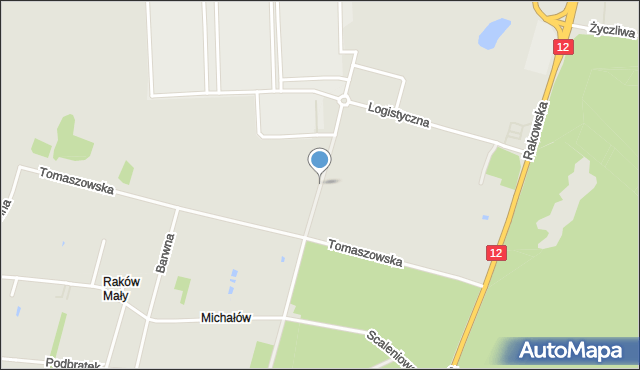 Piotrków Trybunalski, Spedycyjna, mapa Piotrków Trybunalski