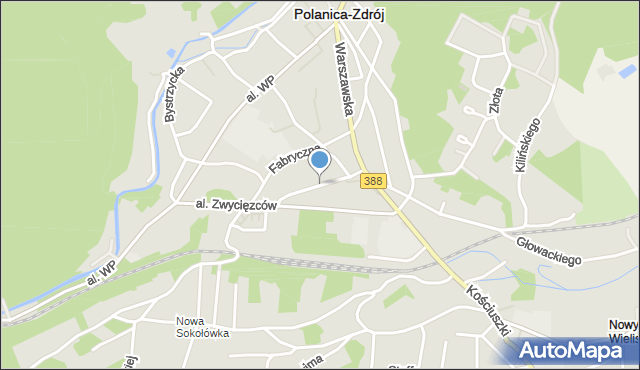 Polanica-Zdrój, Spółdzielców, mapa Polanica-Zdrój