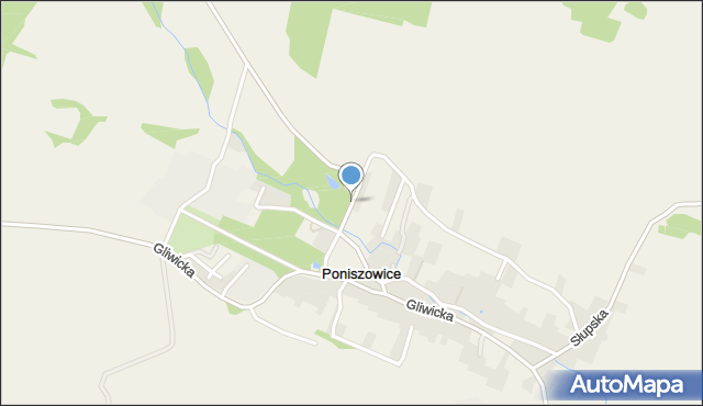 Poniszowice, Sportowa, mapa Poniszowice