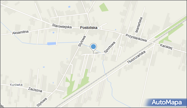 Postoliska, Sportowa, mapa Postoliska