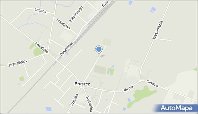 Pruszcz powiat świecki, Sportowa, mapa Pruszcz powiat świecki