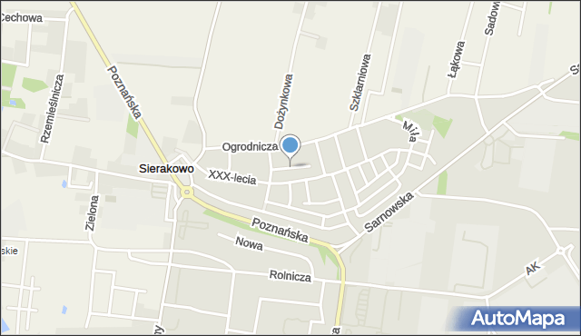 Rawicz, Spacerowa, mapa Rawicz