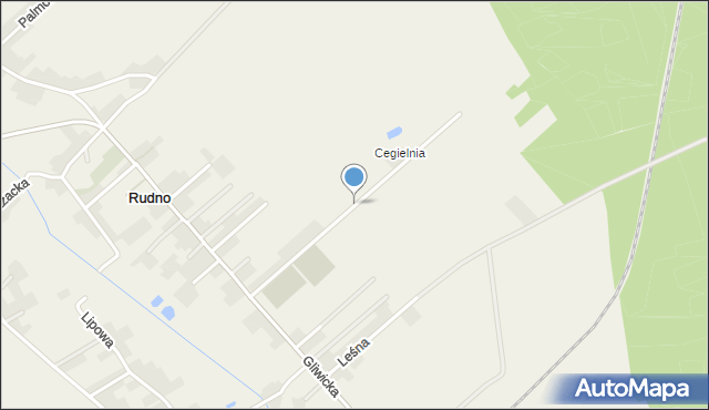 Rudno gmina Rudziniec, Sportowa, mapa Rudno gmina Rudziniec