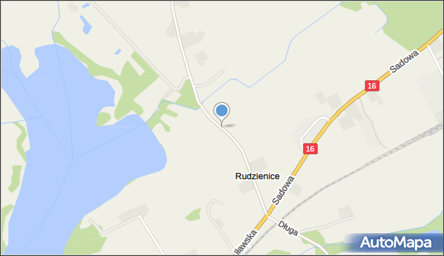 Rudzienice, Spokojna, mapa Rudzienice