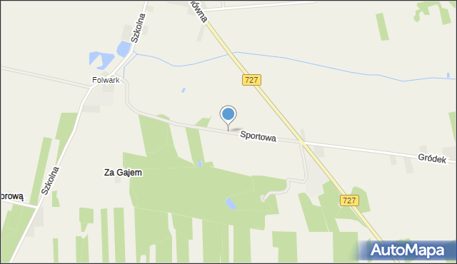 Ruszkowice gmina Borkowice, Sportowa, mapa Ruszkowice gmina Borkowice