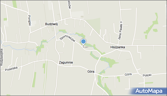 Rzeszów, Sportowców, mapa Rzeszów