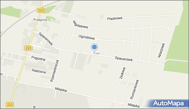 Siemianice gmina Słupsk, Spacerowa, mapa Siemianice gmina Słupsk