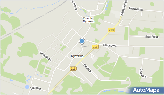 Słupsk, Spokojna, mapa Słupska