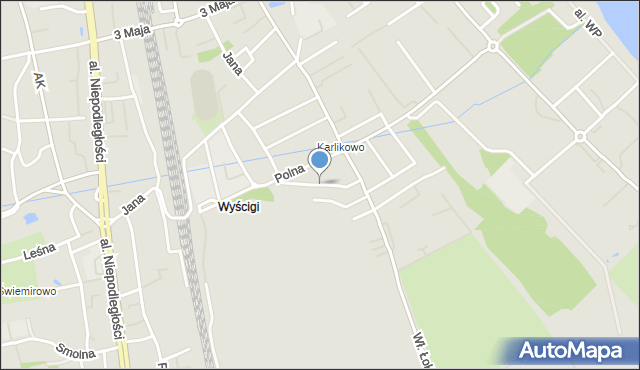 Sopot, Sportowa, mapa Sopotu