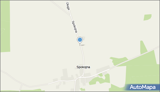 Spokojna, Spokojna, mapa Spokojna