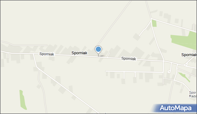Sporniak gmina Wojciechów, Sporniak, mapa Sporniak gmina Wojciechów