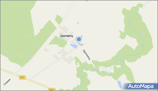 Sporwiny, Sporwiny, mapa Sporwiny