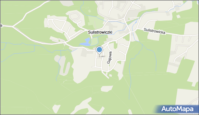 Sulistrowiczki, Spacerowa, mapa Sulistrowiczki