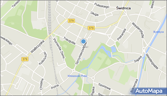 Świdnica, Sprzymierzeńców, mapa Świdnicy