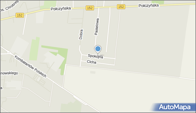 Świdwin, Spokojna, mapa Świdwin