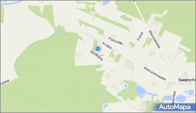 Świętochów, Spokojna, mapa Świętochów