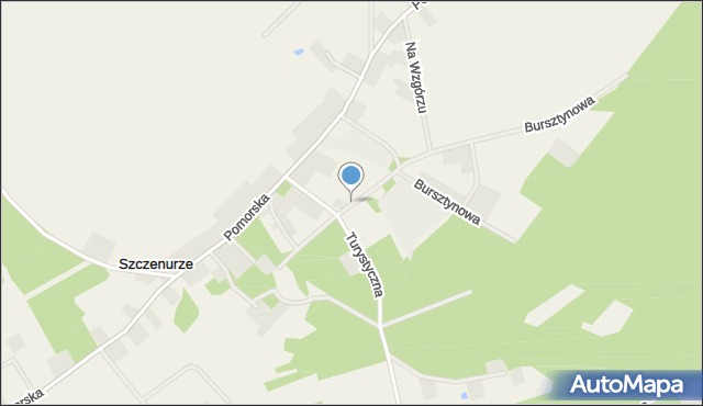 Szczenurze, Sportowa, mapa Szczenurze