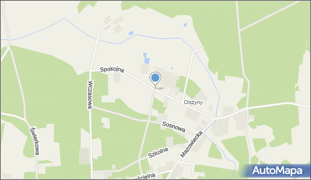 Szewnica, Spokojna, mapa Szewnica