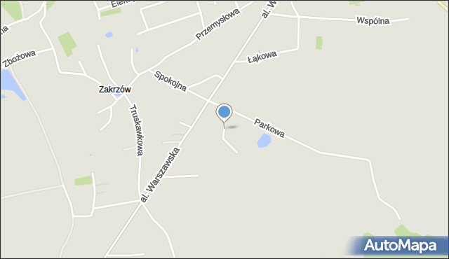 Tarnobrzeg, Spacerowa, mapa Tarnobrzegu