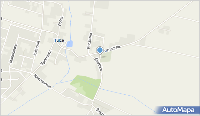 Tulce, Spokojna, mapa Tulce