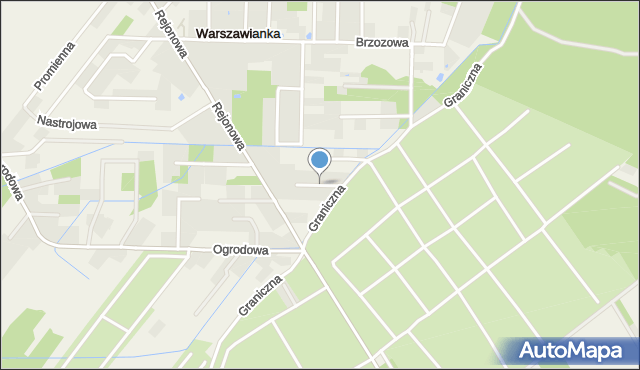Wola Mrokowska, Spacerowa, mapa Wola Mrokowska