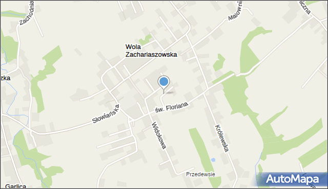 Wola Zachariaszowska, Spokojna, mapa Wola Zachariaszowska