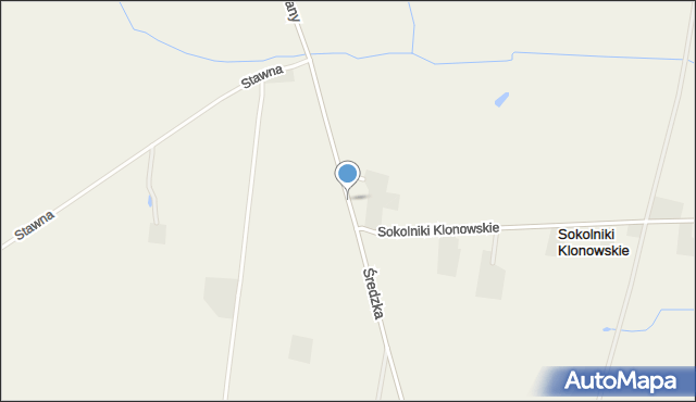 Czerlejnko, Średzka, mapa Czerlejnko