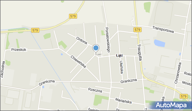 Grodzisk Mazowiecki, Średnia, mapa Grodzisk Mazowiecki