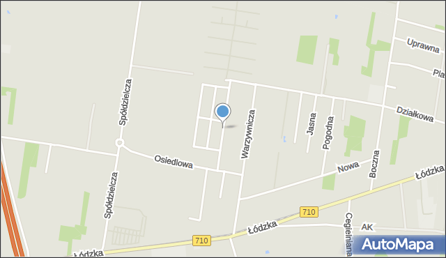 Konstantynów Łódzki, Srebrna Ostoja, mapa Konstantynów Łódzki