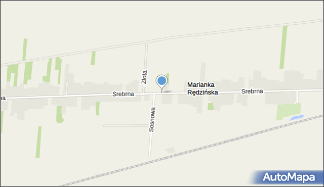 Marianka Rędzińska, Srebrna, mapa Marianka Rędzińska