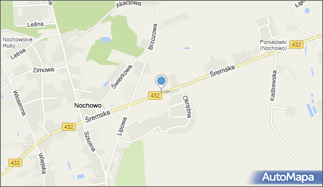 Nochowo, Śremska, mapa Nochowo