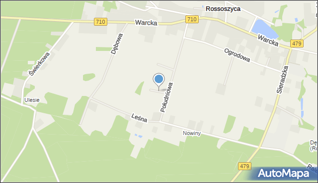 Rossoszyca, Srebrna, mapa Rossoszyca