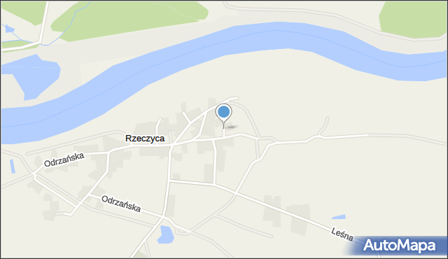 Rzeczyca gmina Środa Śląska, Środkowa, mapa Rzeczyca gmina Środa Śląska