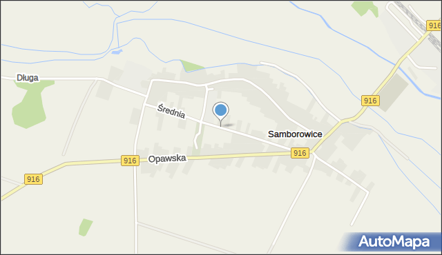 Samborowice gmina Pietrowice Wielkie, Średnia, mapa Samborowice gmina Pietrowice Wielkie