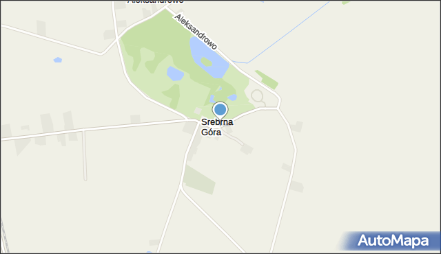 Srebrna Góra gmina Wapno, Srebrna Góra, mapa Srebrna Góra gmina Wapno